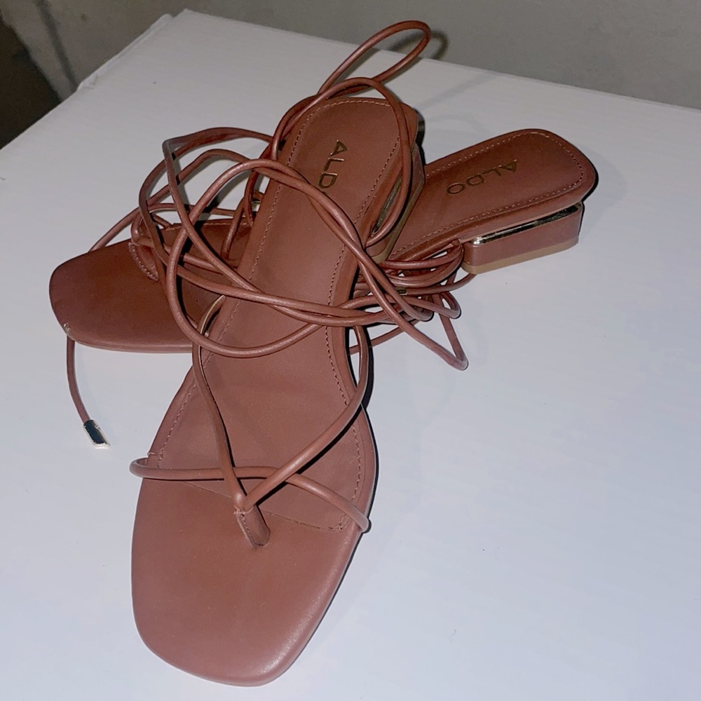 ALDO LEATHER SANDALS